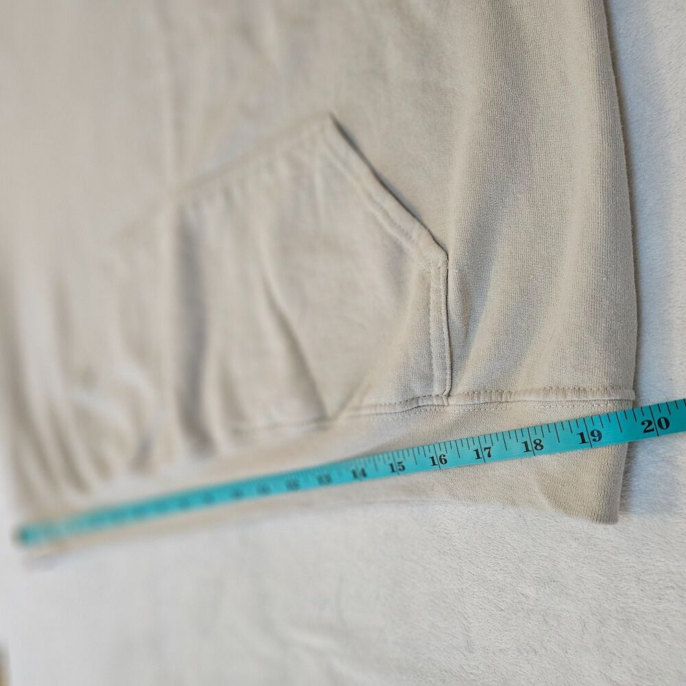 The Christian Boho Sweatshirt Hoodie Women Sz L Strengthen Me Psalm 119:23 Gray - Picture 6 of 7